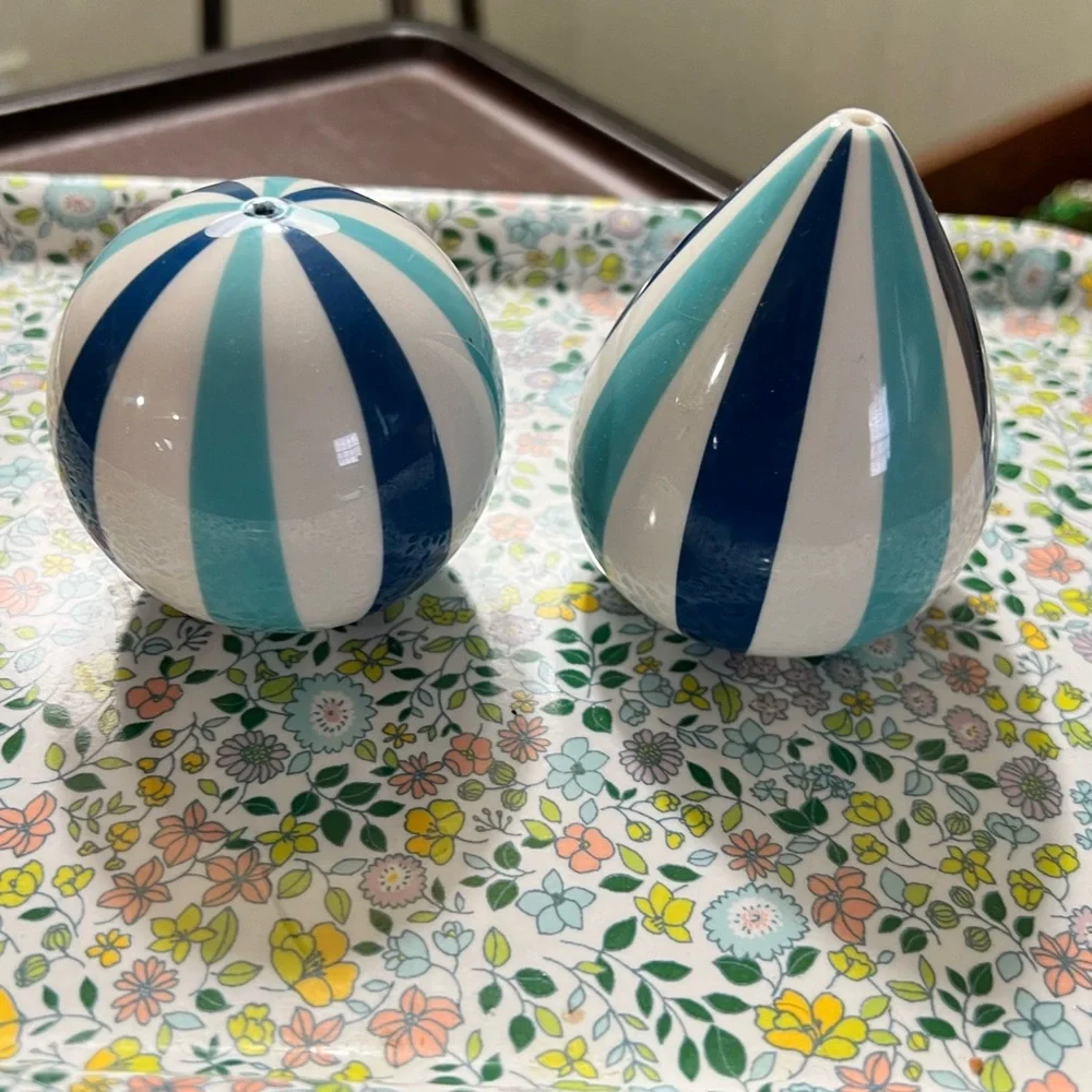Jonathan Adler salt and pepper shakers from the “happy chic” collection.